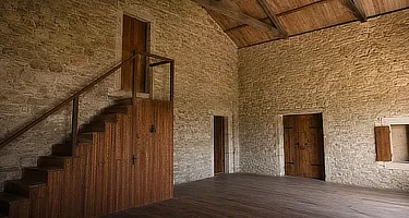 Interior of the barn
